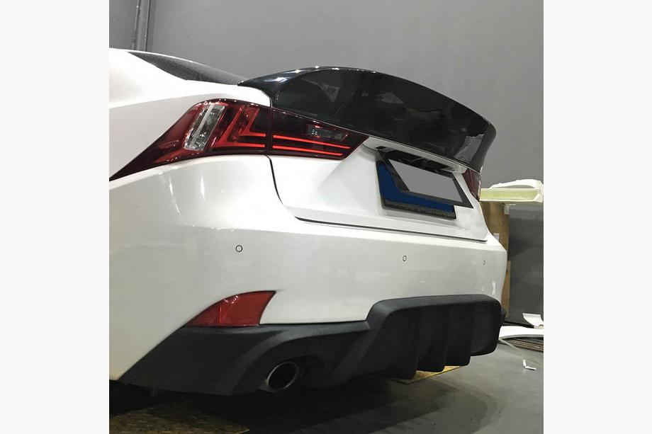Lexus IS 2013- Spoiler V4 (for 2013-2020, Carbon) Photo 2