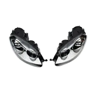 Front headlights with projector lens Black (2 pcs) Volkswagen Golf 5 2003-2009 photo 4