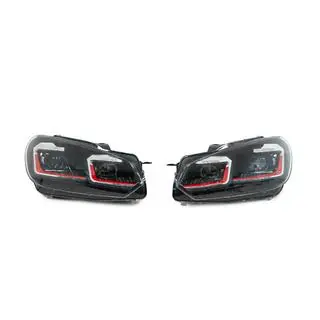 Front headlights Golf 7 Style Red (without control units, 2 pcs) photo 2
