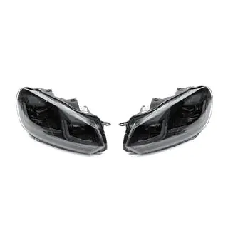 Front Headlights Golf 7 Style Black (2 pcs) Volkswagen Golf 6 2008-2014 photo 1