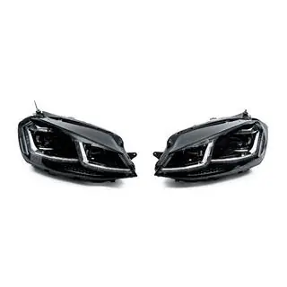 Front headlights Silver Style 2017+ (for 2012-2017, 2 pcs) Volkswagen Golf 7/E-Golf 2012-2020 photo 1