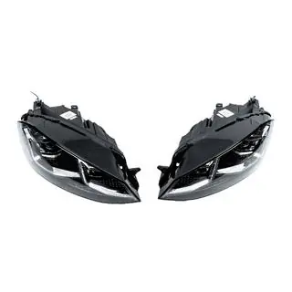 Front headlights Silver Style 2017+ (for 2012-2017, 2 pcs) Volkswagen Golf 7/E-Golf 2012-2020 photo 2
