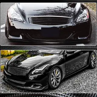Front Bumper Lip Spoiler (for G37 Coupe 2009-2013, Carbon) photo 3