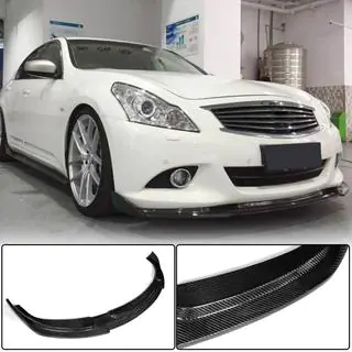 Front Bumper Lip Spoiler (for G37 SD 2009-2013, Carbon) photo 1