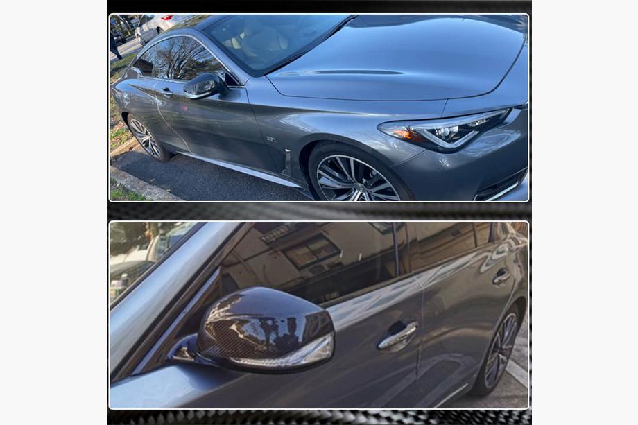 Infiniti Q50/Q60 2013-2024 Mirror Covers V1 (Carbon) Photo 4