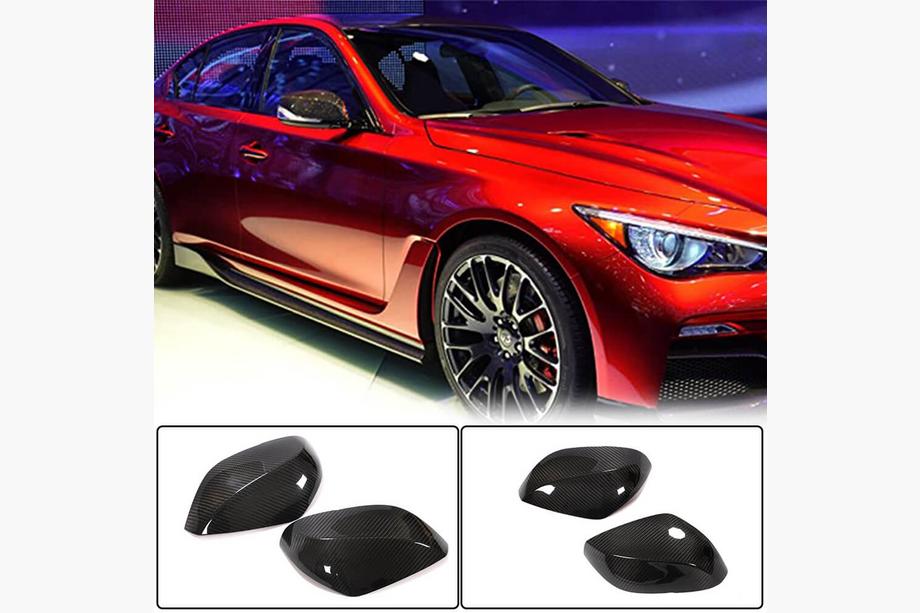 Infiniti Q50/Q60 2013-2024 Mirror Covers V2 (Carbon) Photo 2