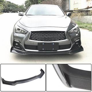 Front Bumper Lip V2 for Q50 Sport 2018-2022 Carbon Infiniti Q50/Q60 2013-2024 photo 2