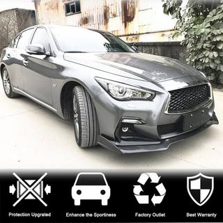 Front Bumper Lip V2 for Q50 Sport 2018-2022 Carbon Infiniti Q50/Q60 2013-2024 photo 3