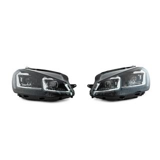 Front headlights with modules Silver FullLed Style (2012-2017, set of 2) Volkswagen Golf 7/E-Golf 2012-2020 photo 2