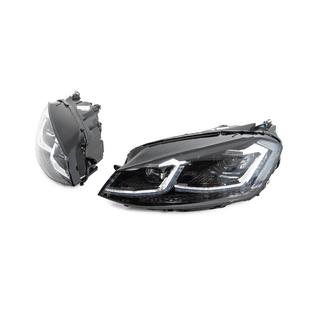 Front headlights with modules Silver FullLed Style (2012-2017, set of 2) Volkswagen Golf 7/E-Golf 2012-2020 photo 4