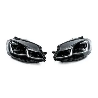 Front Headlights Silver (2017-2020, Set of 2) Volkswagen Golf 7/E-Golf 2012-2020 photo 2
