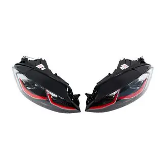Front Headlights Red (2017-2020, 2 pcs) Volkswagen Golf 7/E-Golf 2012-2020 photo 3