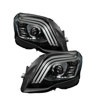 FullLed V-2 Headlights (2012-2015, 2 pcs) Mercedes GLK сlass X204 2008-2015 photo 2