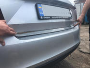 Skoda Rapid 2012-2019 Trunk trim stainless steel Carmos - Turkish Stainless Steel photo 1
