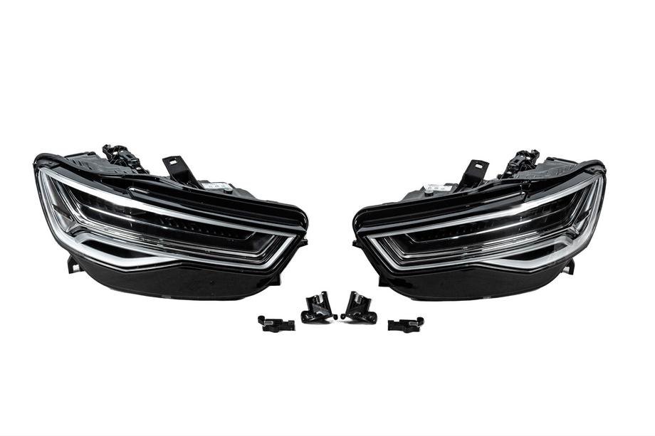 Audi A6 C7 2011–2018 Front headlight assemblies with Full LED modules (2014–2017, 2 pcs) Photo 1