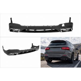 Rear diffuser with tips Silver (AMG63 Design) photo 1