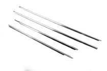 Toyota Hilux 2006-2015 Window Trim Molding (4 pcs, Stainless Steel) Carmos - Turkish Stainless Steel photo 3