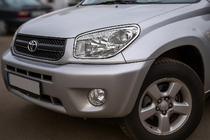 Toyota Rav 4 2001-2005 Headlight Covers Chrome (2 pcs, Plastic) 2003-2006 photo 2