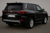 Lexus LX570/450d 2008-2022 Trunk trim cover above license plate BlackEdition (for 2016+) photo 1