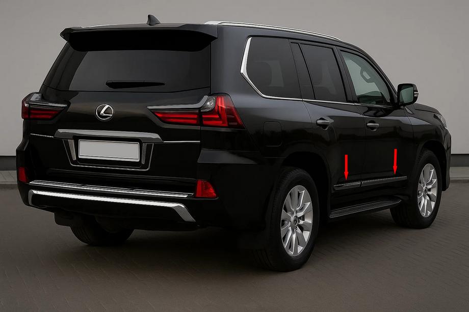 Lexus LX570/450d 2008-2022 Molding Covers BlackEdition (for 2016+) Photo 2