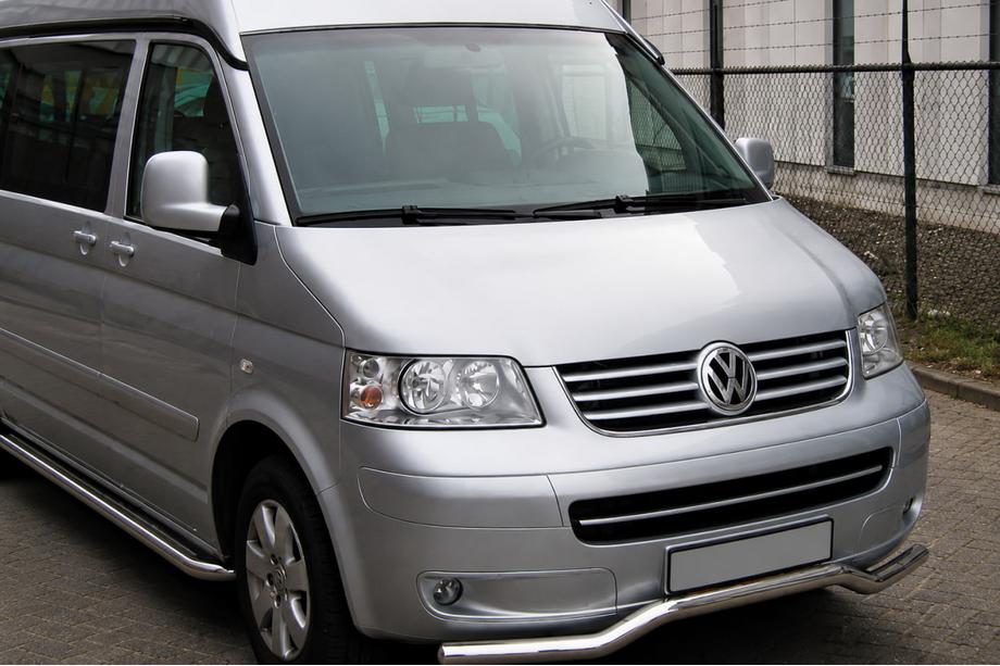 Volkswagen T5 Multivan 2003–2010 Front bull bar Wave (stainless steel) Image