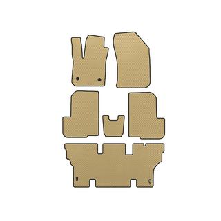 EVA Floor Mats (3 Rows, 7-Seater, Beige) Dacia Lodgy 2012-2022