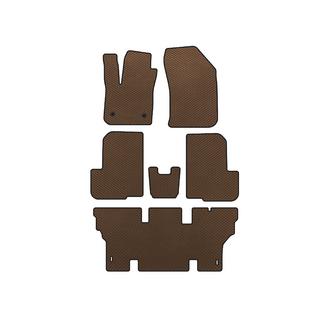 EVA Floor Mats (3 Rows, 7-Seater, Brown) Dacia Lodgy 2012-2022