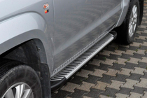 Volkswagen Amarok 2010-2022 Side Steps Line (2 pcs, Aluminum) photo 1