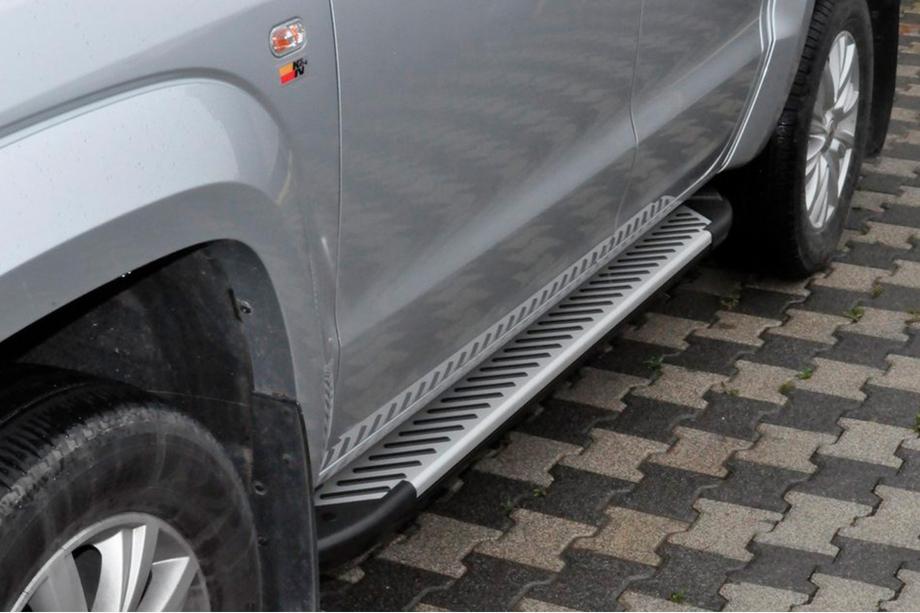 Volkswagen Amarok 2010-2022 Side Steps Line (2 pcs, Aluminum) Image