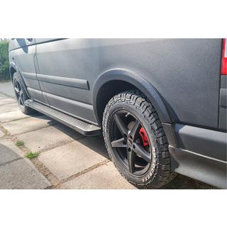 Side Steps X5-Type black (2 pcs, aluminum) Volkswagen T5 Caravelle 2004-2010 photo 4