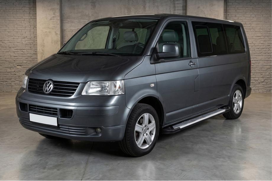 Volkswagen T5 Transporter 2003-2010 Side Steps Line (2 pcs, Aluminum) Image