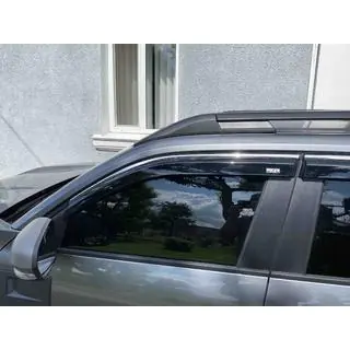 Window deflectors with chrome trim (4 pcs, Niken) photo 4