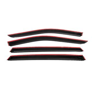 Window deflectors with chrome trim (4 pcs, Niken) Skywell ET5/Skyworth EV6 2021- photo 4