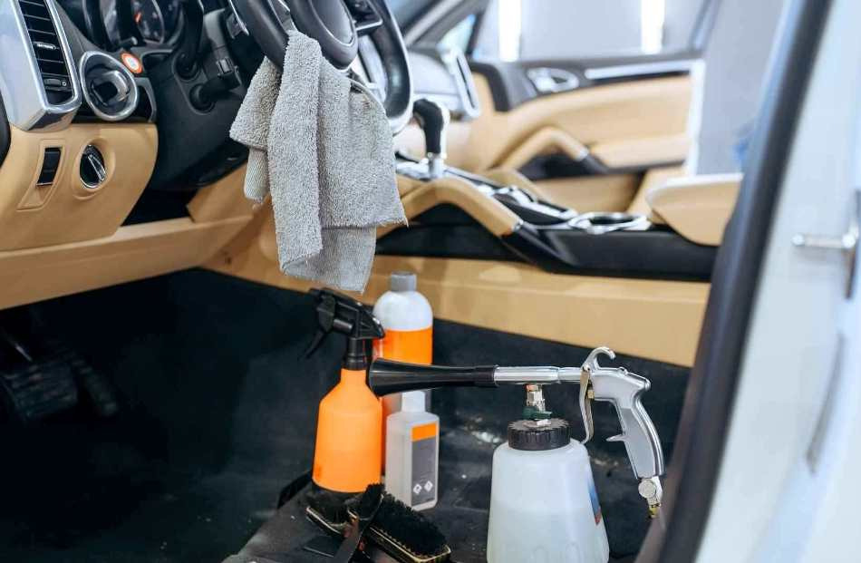 Can I dry clean my car interior myself?