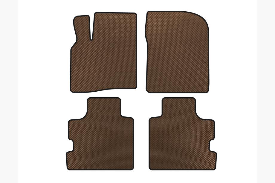 Chrysler Pacifica 2004-2008 EVA Floor Mats (Brown) Image