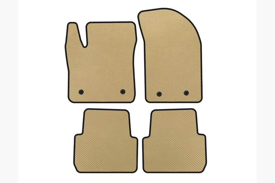 Chrysler 200 I 2010-2014 EVA Floor Mats (SD, Beige) Photo 1
