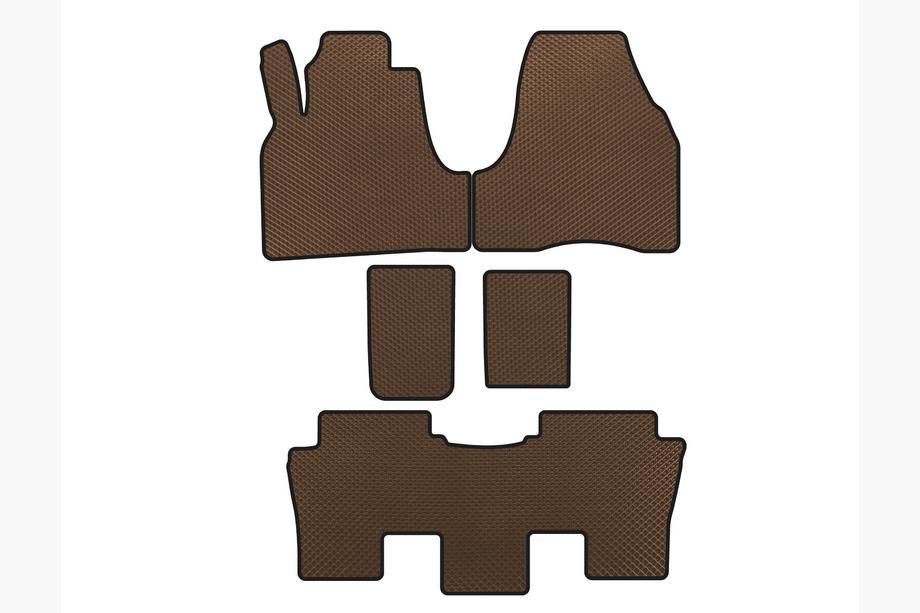 Citroen C-8 2002-2014 EVA Floor Mats (Brown) Image