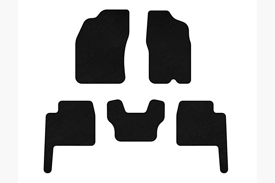 Dodge Durango 2004-2009 Textile Floor Mats Premium (Black) Photo 1