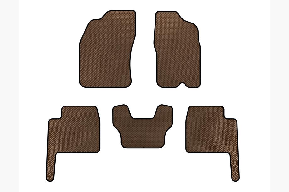 Dodge Durango 2004-2009 EVA Floor Mats (Brown) Image