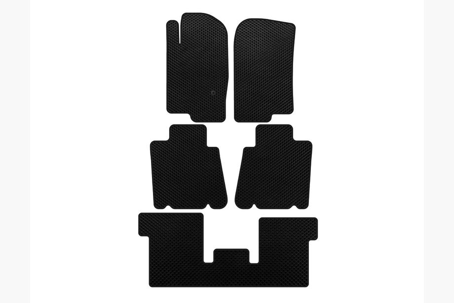Ford Explorer 2001-2005 EVA Floor Mats (3 Rows, Black) Photo 1