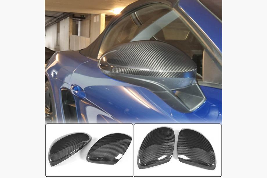 Porsche Boxster/Cayman 982 (718) 2016- Mirror Covers (Carbon) Image