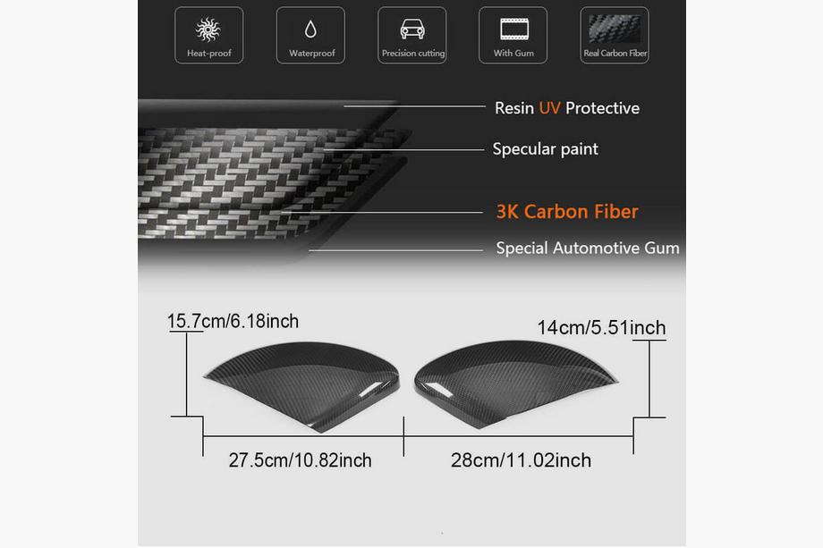 Porsche Boxster/Cayman 982 (718) 2016- Mirror Covers (Carbon) Photo 10