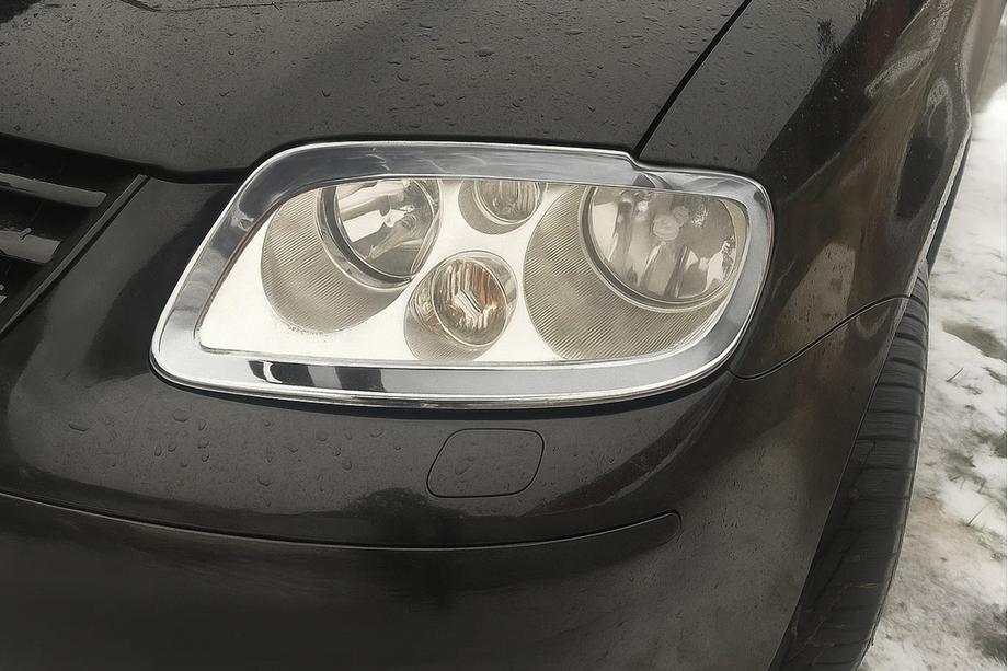 Volkswagen Caddy 2004-2010 Headlight Covers (2 pcs, Stainless Steel) Image