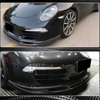 Front Bumper Lip Spoiler (for Carrera 2011-2015, Carbon) Porsche 911 (991) 2011–2019 photo 3