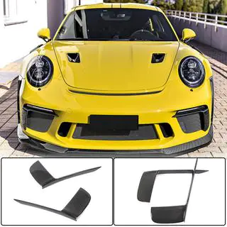 Front Bumper Extensions V2 (for GT3 (RS) 2017-2019, Carbon) Porsche 911 (991) 2011–2019 photo 1
