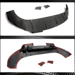 Front Lip Overlay (for Base 2018-2023, Carbon) Porsche Cayenne 2018- photo 4