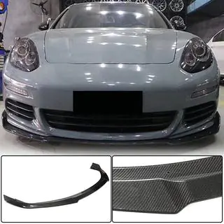 Front Bumper Lip Spoiler (for Base 2013-2016, Carbon) photo 1