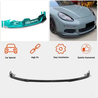 Front Bumper Lip Spoiler (for Base 2013-2016, Carbon) photo 2