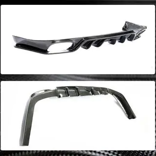 Rear Bumper Diffuser (2009-2013, Carbon) photo 4