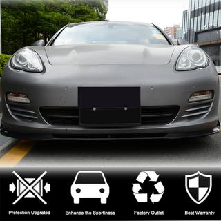 Front Bumper Lip Spoiler (for Base 2009-2013, Carbon) photo 2
